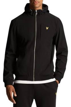 Lyle & Scott Herren Softshelljacke ist eine leichte, vintage-Stil Jacke Herren mit perfekter Passform. Verstellbare Kapuze, Reißverschluss, funktionelle Taschen und elastische Bündchen |Größen XS-XXL von Lyle & Scott