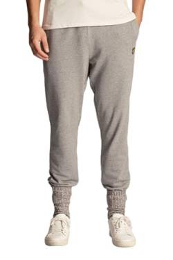 Lyle & Scott Jogginghose Herren Grau | Slim Sweatpant Hose für Männer | Baumwolle mit Bündchen Trainingshose Herren | XS-XXL von Lyle & Scott