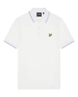 Lyle & Scott Poloshirt Herren - Kurze Ärmel Herren Poloshirt mit bunter Einfassung am Kragen aus hochwertiger Baumwolle mit Elastan | Größen XS-XXL von Lyle & Scott