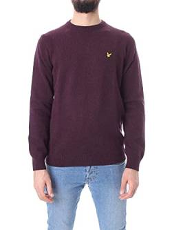 Lyle & Scott Strickpullover für Männer | Casual Crew Neck Lambswool Blend Jumper | Pullover für Herren mit Rundhalsausschnitt ohne Kapuze aus Schafwolle und Nylon | XS-XXL von Lyle & Scott