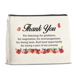 Thank You Gifts for Women, Appreciation Gifts for Teacher Mentor Coach Leader Mom, Thank You Quotes Makeup Bag, Polychrome, 10 x 7 inches von LyoGao