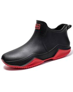 Lyuu Gartenschuhe Kurze Gummistiefel Regenstiefel Wasserdicht Chelsea Boots Schuhe Ankle Unisex Leicht Outdoor Spaziergang Kurz Stiefeletten Herren oder Damen von Lyuu