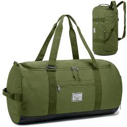 Lyweem 60L Duffle Bag für Männer Reise Duffel Bag Große Größe für Frauen Weekender Übernachtung mit Schuhfach Multifunktionale Turnbeutel, Umweltneu, 60L, Reisen, Camping, Übernachtung, Wochenende von Lyweem