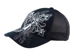 Western Cap mit Flexfit Kopfband Black Cross von M+F Western USA