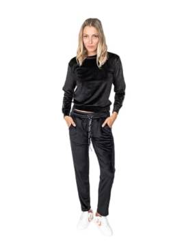 M MARAT Damen Jogginghose, Komfortable und Warme Winter Fleecehose Damen, Versatile Apparel Activewear für Damen | XXXL - Schwarz von M MARAT