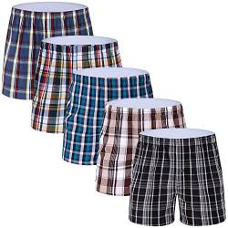 M MOACC Herren American Boxershorts, 3er oder 5er Pack 100% Baumwolle Boxershorts für Herren, Weich, Atmungsaktiv, für Herren & Jungen(5 Pack-T1,S) von M MOACC