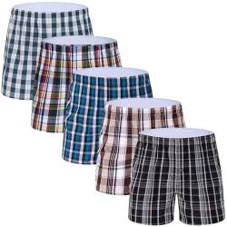 M MOACC Herren American Boxershorts, 3er oder 5er Pack American Boxershorts im S-XL, Weich, Atmungsaktiv, Packs in vielen Farben(5 Pack-T4,M) von M MOACC