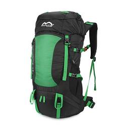 MONTIS WILDNATURE 42, Sport- / Wanderrucksack, Regenschutz, ausreichend Platz für längere Wander Ausflüge, geeignet als Biking, Touren- & Wanderrucksack mit Audio- & Trinkvorbereitung, (42L - Grün) von M MONTIS OUTDOOR