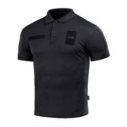 Coolmax Tactical Polo-Shirt Duty-Uniform, feuchtigkeitsableitend, kurze Ärmel - Schwarz - Mittel von M-Tac