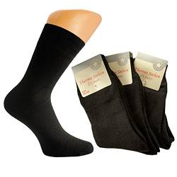 3er Pack warme Damen Thermosocken (39/42, schwarz) von M&E