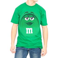 M&M's Candy Silly Character Face T-Shirt (Green-Adult M) von M&M'S