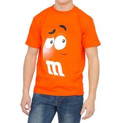 M&M's Candy Silly Character Face T-Shirt (Orange-Adult M) von M&M'S