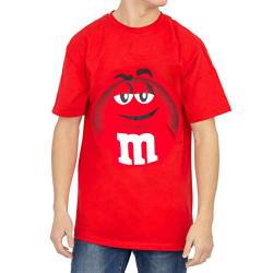 M&M's Candy Silly Character Face T-Shirt (Red-Adult L) von M&M'S