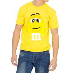 M&M's Candy Silly Character Face T-Shirt (Yellow-Adult M) von M&M'S