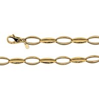 M&M Armband Gliederarmband Damen gold Oval Collection (1-tlg), deutsche Qualität, inkl. edles Schmucketui von M&M