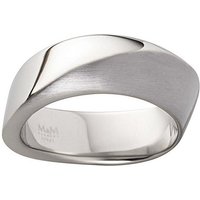 M&M Fingerring Ring Damen Edelstahl breit modern Best Basics (1-tlg), deutsche Qualität, inkl. edles Schmucketui von M&M