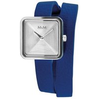 M&M Quarzuhr Armbanduhr Damen Leder Mini Square, (1-tlg), Analoguhr, Damenuhr mit Lederarmband eckig, Designer Uhr, deutsche Manufaktur, inkl. edles Etui von M&M