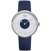 M&M Quarzuhr Armbanduhren Microfaser Vegan Line, (1-tlg), Analoguhr rund, Designer Uhr, deutsche Manufaktur, inkl. edles Etui von M&M