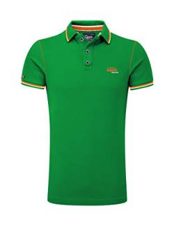 M.Conte Poloshirts für Herren Kurzarm Polohemd Strech-Baumwolle T-Shirt Fun Poloshirt Pique Basic Men's Plain Royal Blau S M L XL XXL XXXL Romano (M, Green Grün) von M.Conte