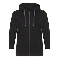 M.I.N.E DENMARK Plussize Kapuzensweatjacke für Frauen - Damen Zip Hoodie, Farben:Black, US-Sizes:XL von M.I.N.E DENMARK