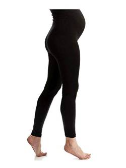 M.M.C. Komfortable Umstandsleggings für den Alltag und Sport Schwanger Damen Schwangerschafts-Leggings Umstandsmode (Schwarz, Small) von M.M.C.