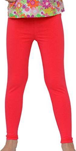 M.T.R. Kinder/Mädchen Lange Leggings aus Baumwolle (122, Rot) von M.T.R.