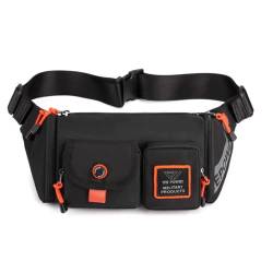 Brusttasche für Herren Sling Bag Wasserabweisend Schultertasche Crossbody Taschen Sling Rucksack, Schwarz von M.lemo925