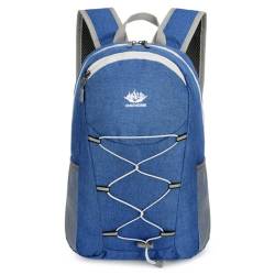 M.lemo925 Faltbarer Rucksack mit großer Kapazität, für Herren und Damen, leicht, wasserabweisend, lässiger Tagesrucksack, Blau von M.lemo925