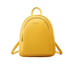 Multifunktions-Rucksack für Damen, Schultertasche, kleine Größe, Tagesrucksack, lässiger Wanderrucksack, Handtasche, gelb von M.lemo925