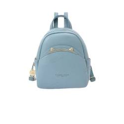 Multifunktions-Rucksack für Damen, niedliche Katzenohren, kleine Größe, Tagesrucksack, lässiger Wanderrucksack, Blau von M.lemo925