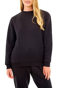 M17 Damen, Schwarz Sweatshirt, recycelt, weich, gemütlich, lässig, Größe L, 42 von M17