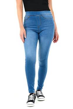 M17 Damen 5056242803522 Jeans Jeggings Skinny Fit Klassische lässige Baumwollhose Hose mit Taschen (8, Mid Wash Blue), 8 von M17