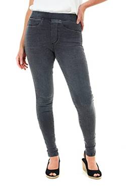 M17 Damen Women Ladies Trousers Pants with Pockets Denim Jeans Jeggings Skinny Fit Classic Casual Hose mit Taschen, Grau, 10 von M17