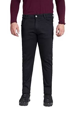 M17 Herren 5056242785286 Skinny Fit Jeans Casual Classic Hose Cotton Zip Fly (30W / 31L, Schwarz), Black von M17