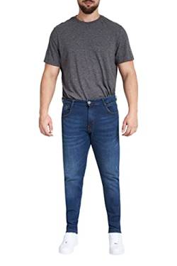 M17 Herren 5056242799481 Skinny Fit Jeans Casual Classic Hose Cotton Zip Fly (34W / 31L, Mid Wash Blue) von M17