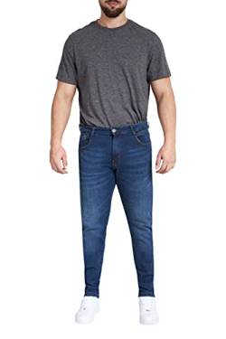 M17 Herren 5056242799498 Skinny Fit Jeans Casual Classic Hose Cotton Zip Fly (36W / 31L, Mid Wash Blue) von M17