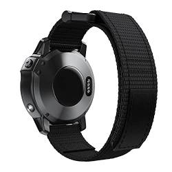 MAALYA 22 x 26 mm Smartwatch-Sport-Nylon-Armband für Garmin Fenix 7 7X 5 5X Plus 6 6XPro 3HR Enduro Easy Quickfit Uhrenarmband Correa, 26mm For Fenix 5X 5XPlus, Achat von MAALYA
