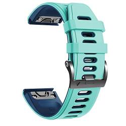 MAALYA Sport-Silikon-Uhrenarmband für Garmin Fenix 7, 7X, 6, 6X, Pro, 5X, 5 Plus, 3HR 935, 22 mm, 26 mm, EasyFit, Schnellverschluss-Armband, 26mm Fenix 7X, Achat von MAALYA