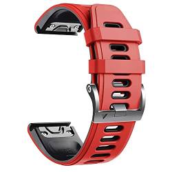 MAALYA Sport-Silikon-Uhrenarmband für Garmin Fenix 7, 7X, 6, 6X, Pro, 5X, 5 Plus, 3HR 935, 22 mm, 26 mm, EasyFit, Schnellverschluss-Armband, For Forerunner 935 945, Achat von MAALYA
