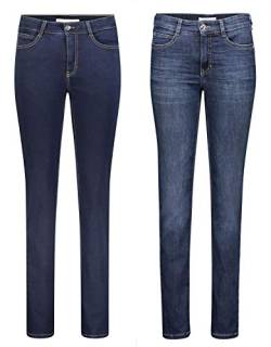 MAC Angela 2er Pack Damen Jeans in Verschiedene Farbvarianten Damen Hose, Größe:W36/L30, Farbe:D801+D845 von MAC Jeans