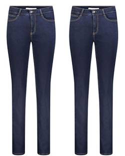 MAC Angela 2er Pack Damen Jeans in Verschiedene Farbvarianten Damen Hose, Größe:W40/L32, Farbe:D801 von MAC Jeans