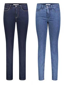 MAC Angela 2er Pack Damen Jeans in Verschiedene Farbvarianten Damen Hose, Größe:W42/L32, Farbe:D801+D845 von MAC Jeans