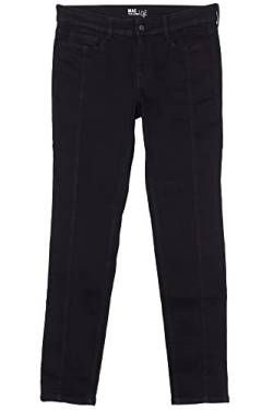 MAC Angela Pipe Stretchjeans Slim Leg Damen Denim, Farbe:schwarz, Damengrößen:46, Hosenlänge:L30 von MAC Jeans