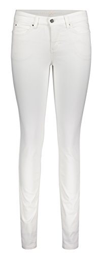 MAC Damen Straight Leg Jeanshose Dream Skinny, Gr. W34/L28 (Herstellergröße: 34/28), Weiß (white denim D010) von MAC Jeans