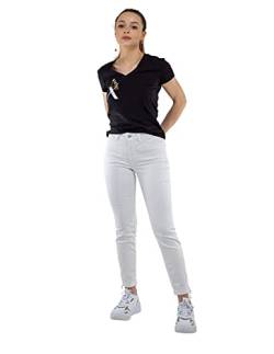 MAC JEANS Damen Dream Summer Straight Jeans, Weiß (White Denim D010), 32 / L27 (Herstellergröße: 32/27) von MAC Jeans