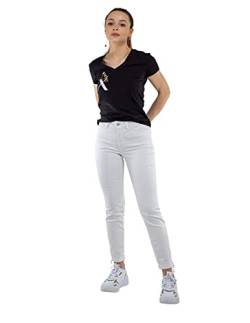 MAC JEANS Damen Dream Summer Straight Jeans, Weiß (White Denim D010), 34 / L27 (Herstellergröße: 34/27) von MAC Jeans