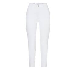 Mac Damen Jeans Dream Summer Slim Fit, verkürzte Länge Weiss - 34/26 von MAC Jeans