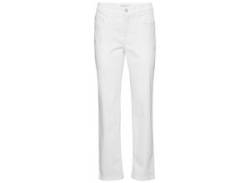 Bequeme Jeans MAC "Stella" Gr. 34, Länge 30, weiß (white denim) Damen Jeans High-Waist-Jeans von MAC