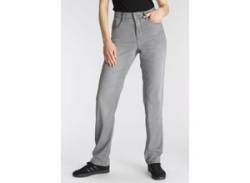 Bequeme Jeans MAC "Stella" Gr. 34, Länge 32, grau (light grey used) Damen Jeans High-Waist-Jeans von MAC
