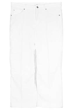 Mac Rich Culotte Cord Jeans Cropped 7/8 Hose Weites Bein Damen Stretch, Farbe:cremeweiß, Damengrößen:42 von MAC